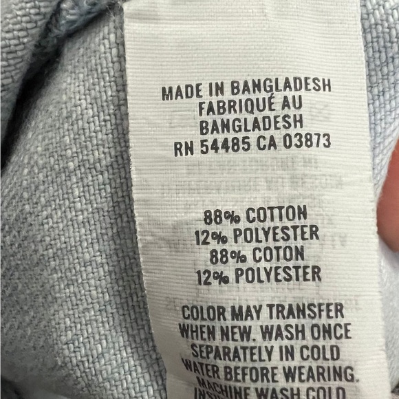 Aerie Light Blue Denim Overall Shorts - Picture 2 of 5